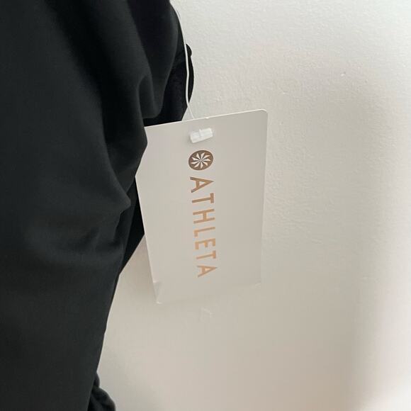 Athleta Womens Square Neck Bra Cup Tankini Swim Top 40 B/C Black Classic - Picture 6 of 11